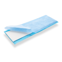 CleaningBox Reinigungsmopps ungetränkt, 42x13 cm blau, 100 Stück, Reichweite bis 35 m²/Mopp