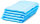 CleaningBox Reinigungsmopps ungetränkt, 42x13 cm blau, 100 Stück, Reichweite bis 35 m²/Mopp