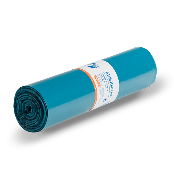 Deiss Abfallsack Premium Plus 120 Liter LDPE 700x1000 70my 25 Stück Blau