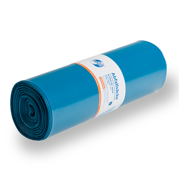 Deiss Abfallsack Premium Plus 120 Liter LDPE 700x1000 100my 25 Stück Blau