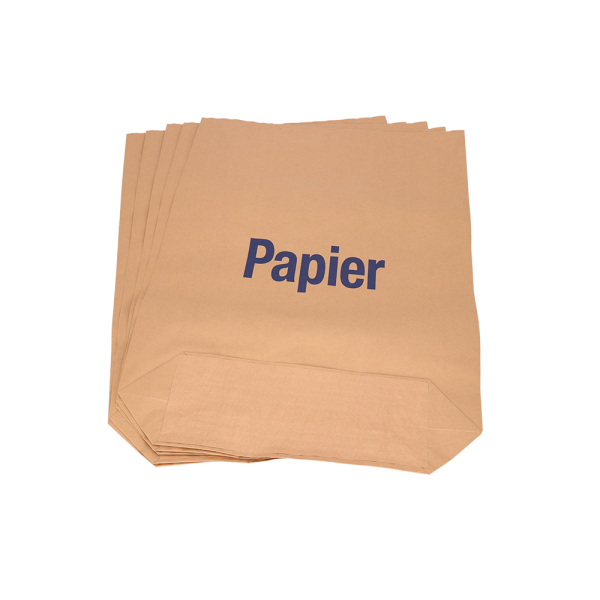 Deiss Abfallsäcke aus Papier Aufdruck Papier700 x 950+200 mm braun 2.000 Stück