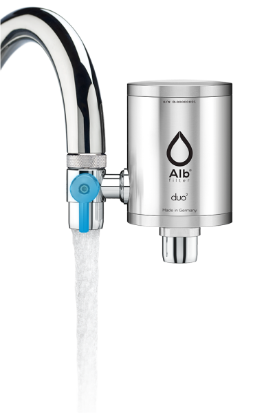 Alb Filter Duo Active Plus Edelstahl Natur Filtergehäuse für den Wasserhahn