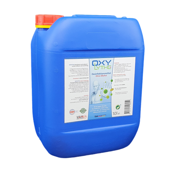 OXYLYTHE Ökologisches Breitband Desinfektionsmittel 10 Liter Kanister 51er Gewinde