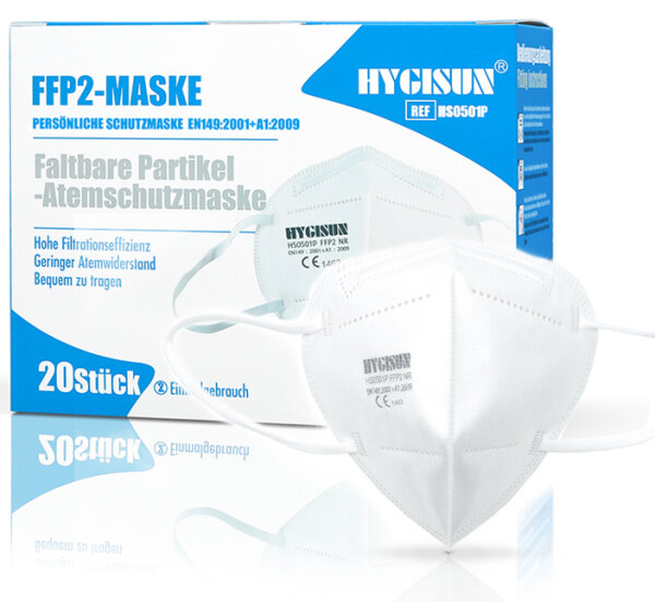 Hygisun FFP2-Maske weiß 20 Stück